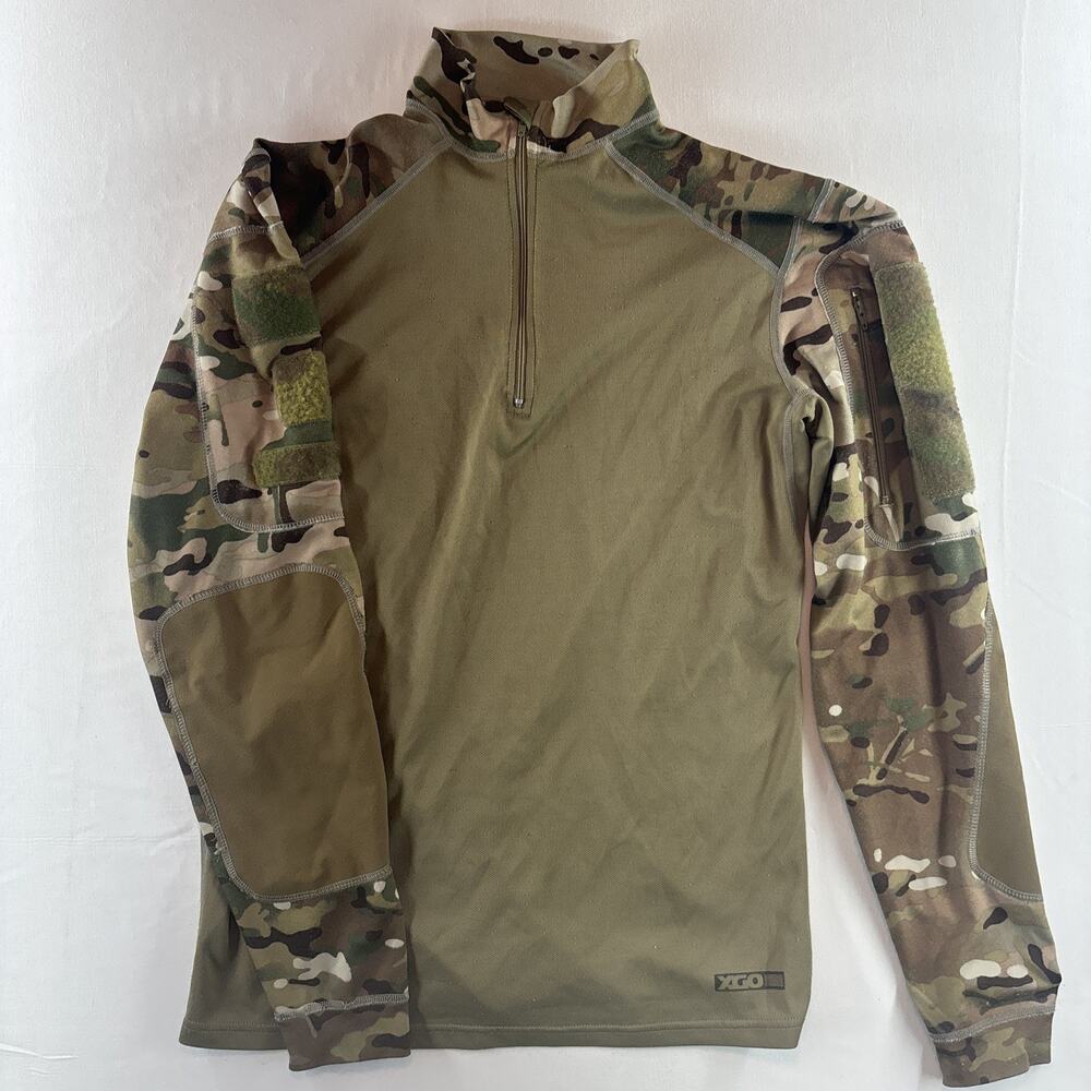 XGO Mens Medium DBL3 Combat Shirt Tactical Camo Sleeves Defensive Base Layer USA